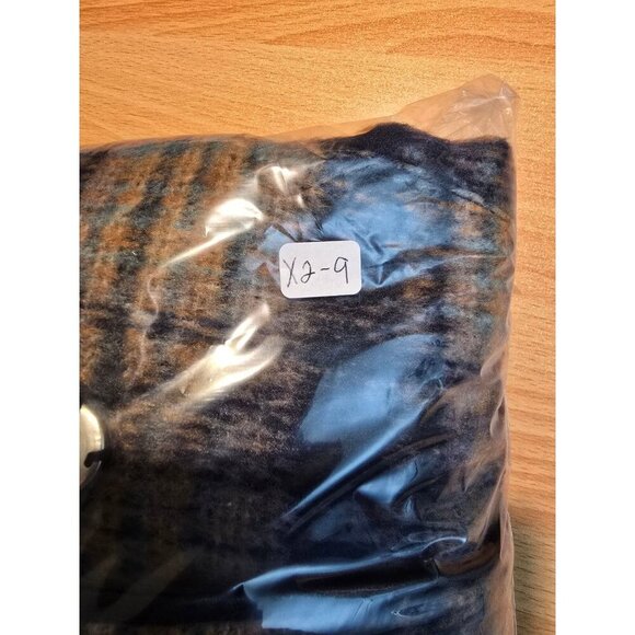 Andersen & Lauth Vest OS Pockets Plaid Sleeveless Mock Neck Snap Closure Casual - Picture 7 of 13